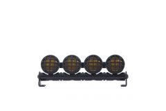 Car LED Signallicht 4-fach Alu rund Gelb Jamara 505511