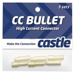 Castle Set mit 3Stk 4mm Goldsteckverbindungen (Stecker, Buchse) Horizon CSECCBUL43