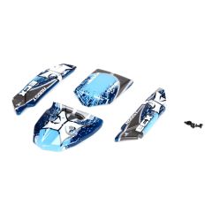 Body Set, Decorated, Blue/Grey: 1:24 Roost Horizon ECX200010