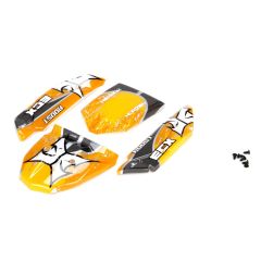 Body Set, Decorated, Orange/Grey: 1:24 Roost Horizon ECX200011