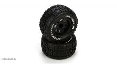 Ruckus Tire, Premount, Front/Rear, Black Wheel (2) Horizon ECX43008