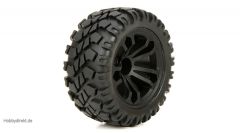 FR/R Wheel & Tire, Premount: 1:10 4wd Circuit (2) Horizon ECX43010