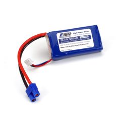 1250mAh 2S 7.4V 20C LiPo,13 G Horizon EFLB12502S