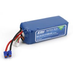 2100mAh 6S 22.2V 30C LiPo, 13AWG EC3 Horizon EFLB21006S30