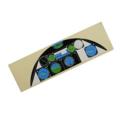 Printed Instrument Panel, P-51 60 Blue Nose ARF Horizon HAN242015