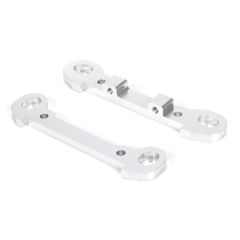 Rear Hinge Pin Braces, Aluminum, Silver(2): MTXL Horizon LOS254029