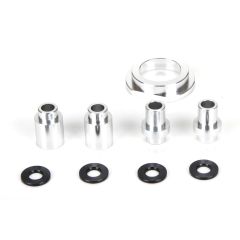 Engine Mount Spacer & Clutch Mount, AL, Slvr: MTXL Horizon LOS256008