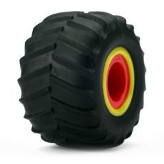 Fr/R Tire & Wheel Set, Mounte Horizon LOSB1574