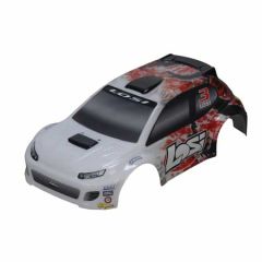 Losi 1/24 4WD Rally Karosserie, Rot Horizon LOSB1788