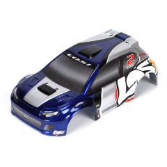 1/24 4WD Rally Karosserie, blau/silber Horizon LOSB1795