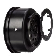 Rear Wheel Set, Black: XXX-T SCT Horizon LOSB7022