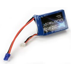 11.1V 1300mAh 3S 20C LiPo mit EC3 Conn:1/18 Vehicles Horizon LOSB9827