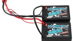 nVision Factory Pro Lipo 5800 100C 7.4V 2S Saddle Pack Deans Horizon NVO1123