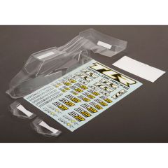 Body/Wing Set, Clear, w/Stickers, Laydown: 22 3.0 Horizon TLR330006