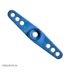 Horizon Flightline Blau 3mm Aluminium Servo Full Arm Futaba Hori