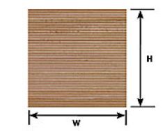 Bretterwand 1mm PS-33 (2Stk) Krick 110033