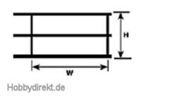 HR-2 Geländer 1:200 ABS (2 Stück) Krick 190471