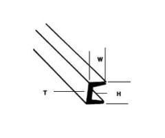 UFS-3 U-Profil tief 2,4x1,6x250mm (10) Krick 190582