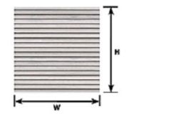 Wellblech PS-11 1:100 (2 Stück) Krick 191509