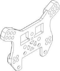 Stoßdämpferhalter hinten 1:16 Krick 850727