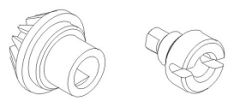 Differentialausgang mitte mit Zahnrad front Krick 850762