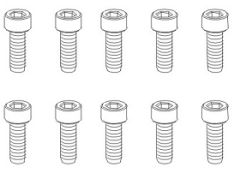 Schrauben M2x8 Hex (10) Krick 850788