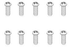 Schrauben BT 2,6x6 BH weiß (10) Krick 850805