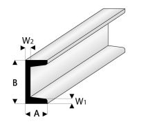 ASA U-Profil 5x10x330 mm (5) Krick rb412-59-3