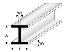 ASA H-Profil 5x5x330 mm (5) Krick rb415-58-3