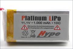 Akku LiPo 11.1V 1000mAh Hype Kyosho 018-1558