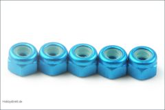 Muttern Alu M3 blau (5) Kyosho 1-N3043NA-B