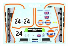 Dekorbogen 1:10 Gulf Racing Le Mans 1995 Kyosho 39293-01