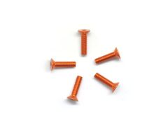 ALU SCREW ALLEN COUNTERSUNK M3X12 ORANGE (7075) (5) Kyosho AM14CS3012-O