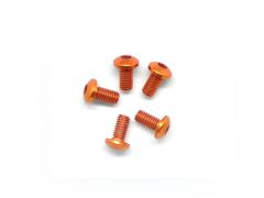 ALU SCREW ALLEN ROUNDHEAD M3X6 ORANGE (7075) (5) Kyosho AM14RH3006-O