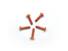 ALU SCREW ALLEN ROUNDHEAD M3X10 ORANGE (7075) (5) Kyosho AM14RH3012-O