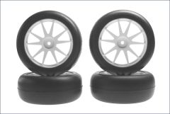 Reifensatz Slick, weiss (4) Kyosho IHTH-04W