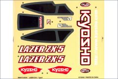 Dekorbogen LAZER ZX-5 RS, Typ 3 Kyosho LAD-103