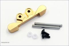 Aufhaengung Alu, hinten, gold, 1-Grad Kyosho MBW-025G-1