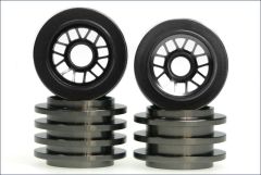 Felge 1:24 BBS, Alu, eisenfarbig F2003/4 Kyosho MFH-54GM