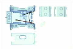 Chassis blau-transparent Kyosho MMF-02-CB