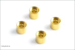 Daempferhalterungsbuchsen 4.0mm, gold (4 Kyosho MZW-418-40