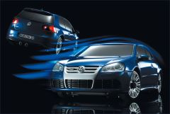 Karosse 1:24 AWD VW Golf R32, blau Kyosho MZX-407-MB