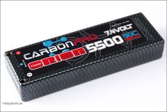 Carbon Pro 5500mAh 90C 7.4V Tubes Team Orion ORI14044