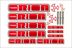 Dekorbogen rot/silber Team Orion ORI43321