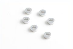 Scheiben Alu, 6x3x2mm, silber (6) Kyosho W-0142S