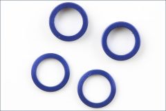 Scheiben Alu, 5x7x1mm, 2mm, blau (2) Kyosho W-0149