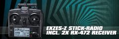 Exzes-ZZ Stick-Fernsteuerung inkl. 2 x RX-472 Empfänger LRP 101A32072A