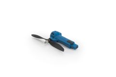 Blauer Arm mit Motor und Propeller (rechtsdrehend/cw, rote LED) - Gravit Dark Vision LRP 222895