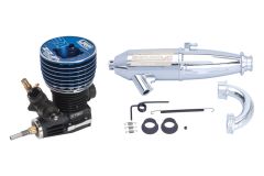 Combo ZR.21X Spec.3 Nitro Wettbewerbsmotor + Enduro-46 1/8 Offroad Auspuffsystem EFRA 2076 (1 Set) LRP 32112C