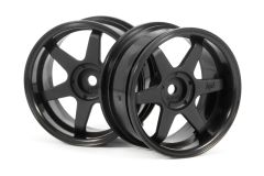 TE37 Felge 26mm (schwarz/6mm Offset) hpi racing H3846